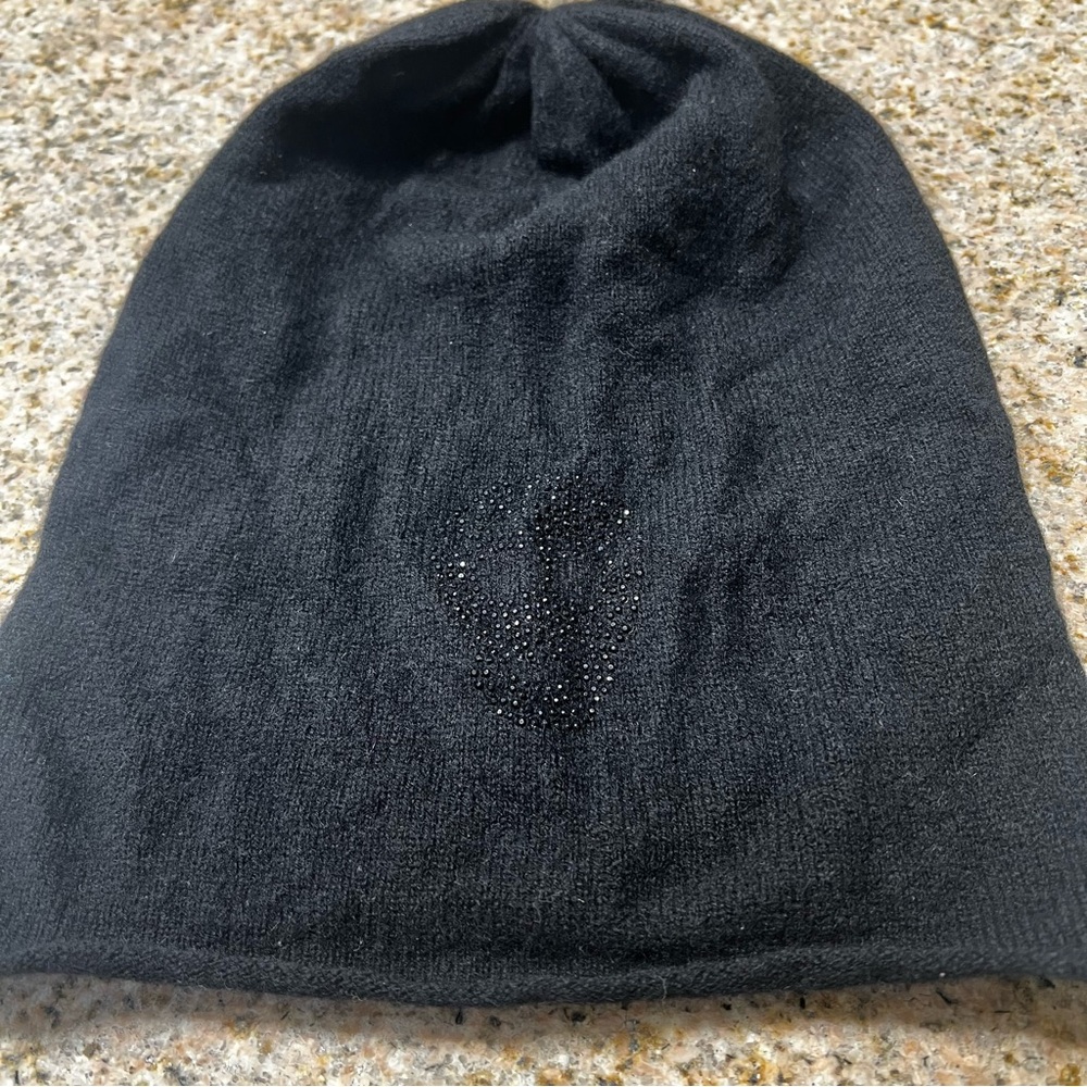 Scull beanie, pure cashmere